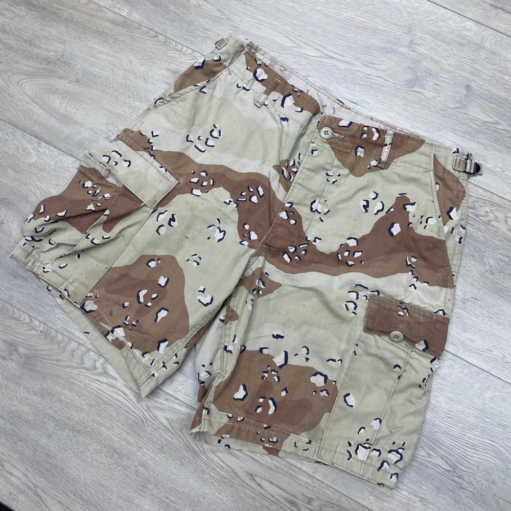 Military Chocolate Chip Desert Camo Cargo Shorts Mens Medium Tan 6 Color